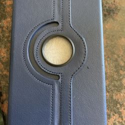 Stylish blue rotating tablet case
