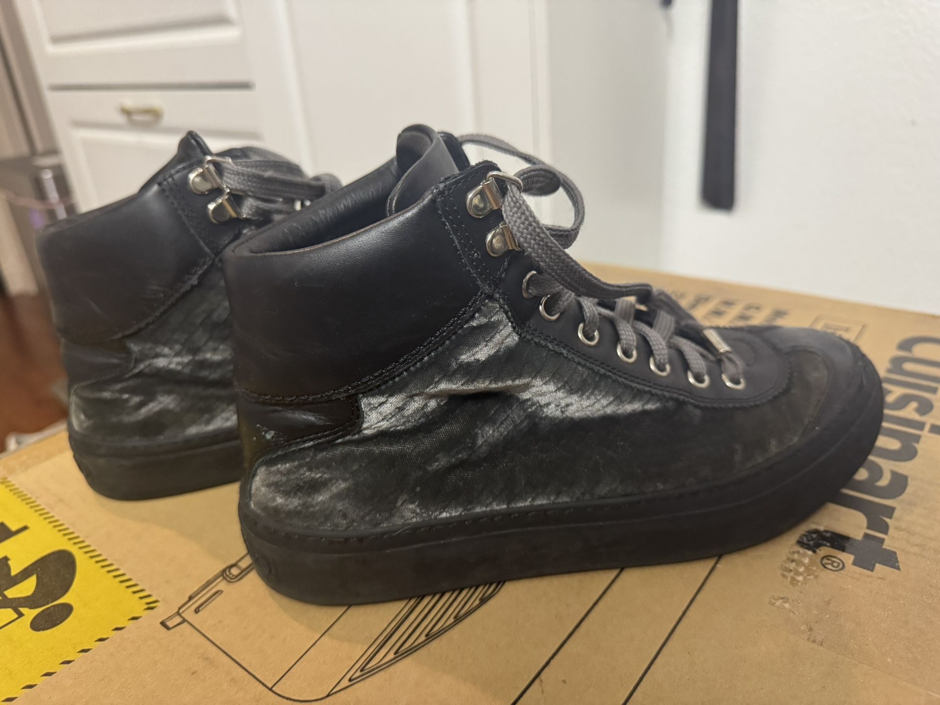 Jimmy Choo Sneaker/Boot Leather boots Jimmy Choo Blue size 43.5 EU in Leather - 49996806 main image 3