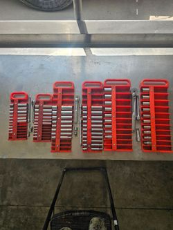Craftsman socket sets metric and standard 1/4 3/8 1/2 with magnetic socket holders