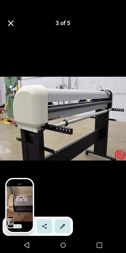 Mutoh 1400 Ultia Cutter/Printer And Desk This Machine Right Here Works Magic