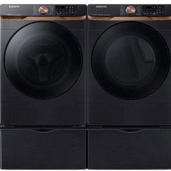 Samsung 5.2 cu. ft. Front Load Washer and 7.5 cu. ft. Dryer with Sensor Dry Composite
