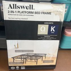 2 In 1 Platform Bed Frame
