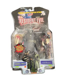 Toy Biz Resident Evil 2 Platinum Tyrant/Mr. X Figure Clip-On Bio Cavity 1998