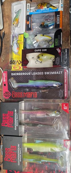 Swimbaits, Squarebills and diving crankbait fishing lures