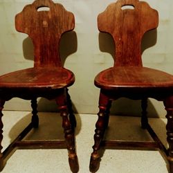 2 Antique Chairs Early 20th Century