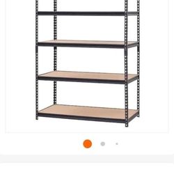 heavy duty adjustable shelves 5 shelves in each unit