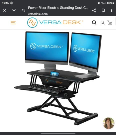 Versa Desk Power Pro Desktop Riser 