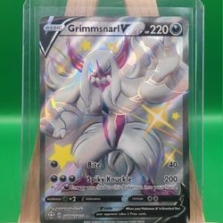 Grimmsnarl V SV116/SV122 - Pokemon Card - Shining Fates - Ultra Shiny Rare, NM [Print Dot Error]