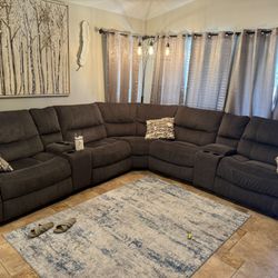 Gray Power Recliner 115x110