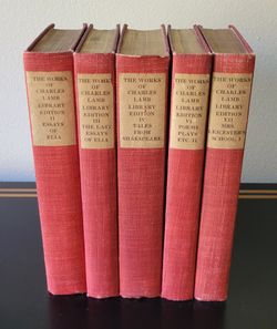 Charles Lamb Works 5 Vol Set Merrymount Press D.B. Updike Pafraets Fine Press