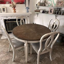 Farm Style Dining Table For 6 With Sleeve
