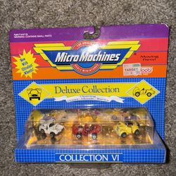 Micro Machines Deluxe Collection VI #6 - MB Gull Wing 36 Ford Jaguar XKE - NEW
