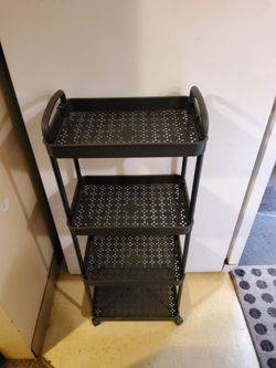 4 Tier Plastic Utility Cart- Lightweight / MOVING/ MUDT GO!