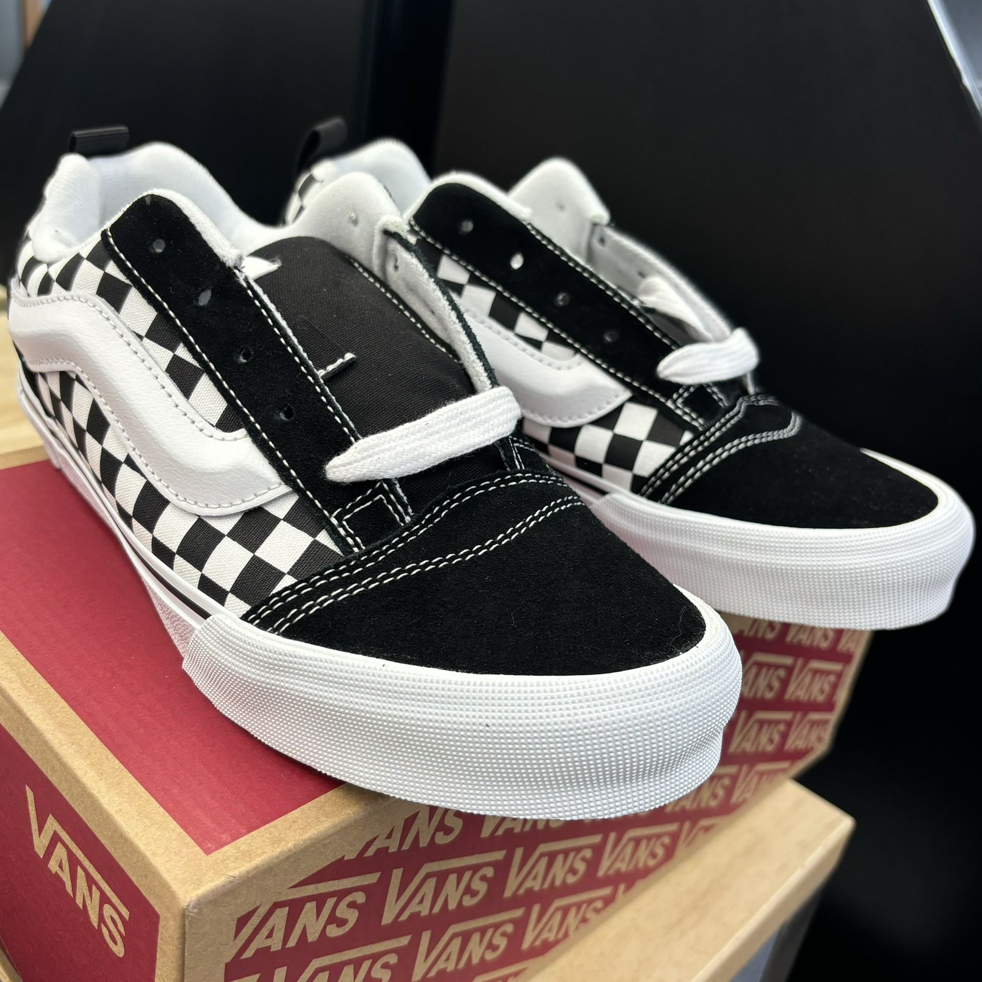 Vans Knu Skool Checkerboard Black/True W 6.5