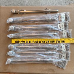 6  -  12” Slide Locks    Brushed  Silver  Make Offer !!