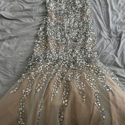 Prom Dress Size Large Bedazzled 