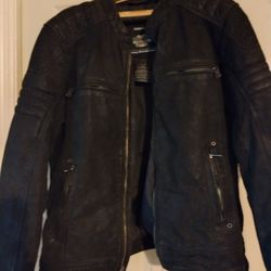 Leather Harley-Davidson Riding Coat