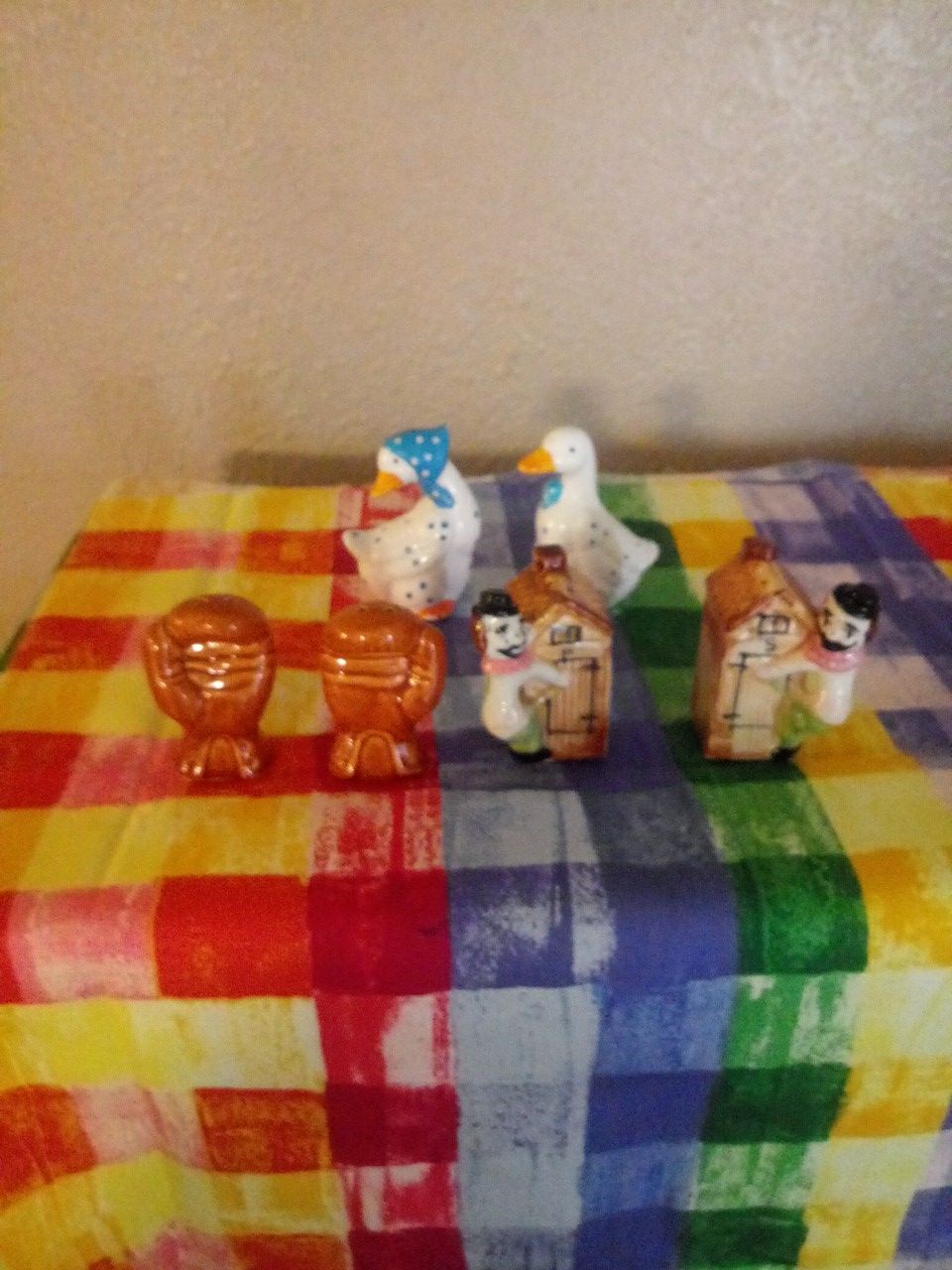 Antique salt and pepper shakers