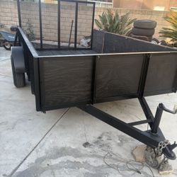 Aztex 2010 Utility Trailer 10X6.5x2 with NEW Pink and NEW LED Lights with 3 x 6.5 ramp for