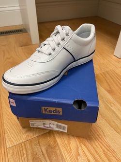 Keds Women’s Courty II Leather White Sneaker 7.5 W