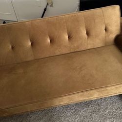 Gold Futon Couch 