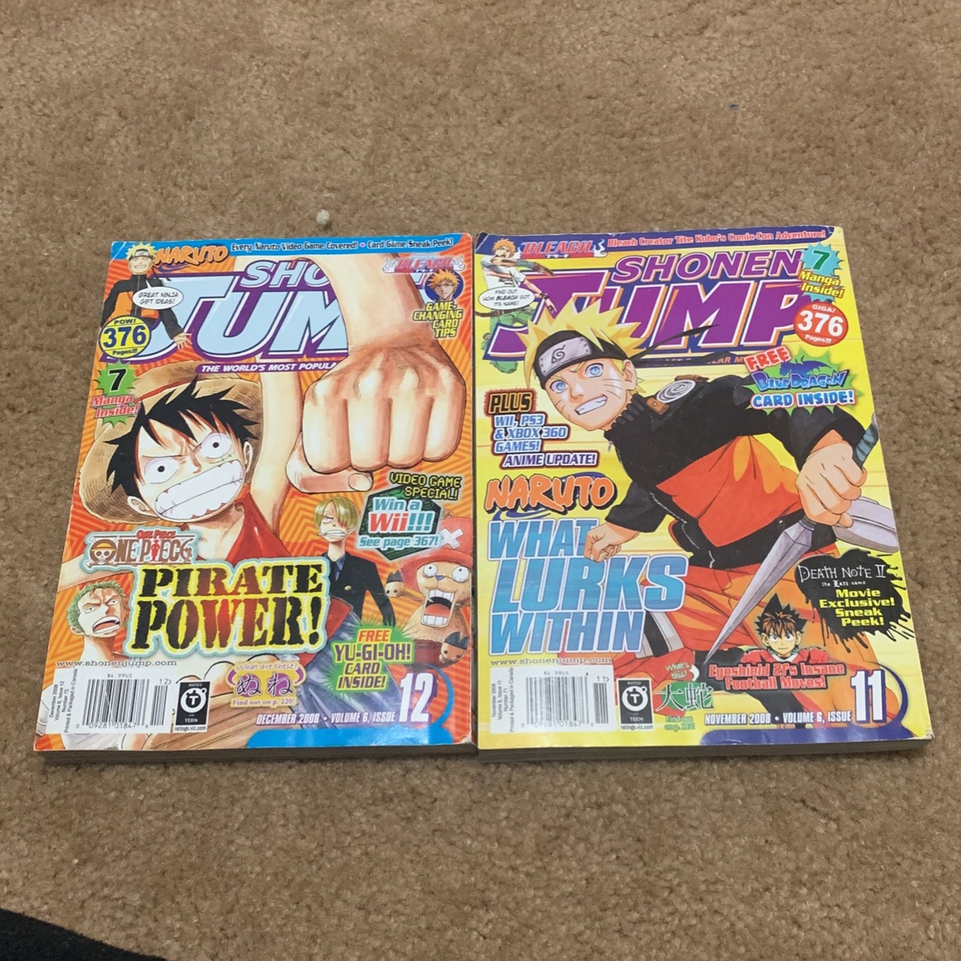 Old Shonen Jump Manga Books