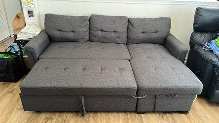 Convertible Sectional Sleeper Sofa Bed Couch