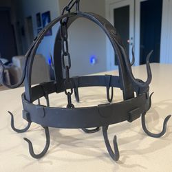 Wrought Iron Meat Game Dried Flowers Pots and Pans Hanger Dutch Crown
