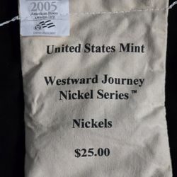 $25.00  BAG  BISON NICKEL'S. PHILLY MINT