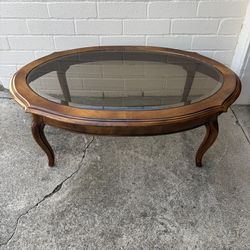 Ethan Allen French Country oval coffee table