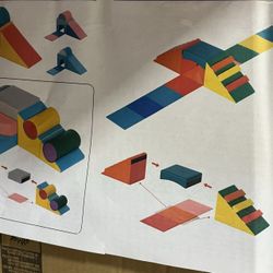 ✌️ Toddler Foam Climbing Blocks for Kids 1-3, Climbing Tunnels for Toddlers Crawling Sliding, Kids Climb and Crawl Foam Blocks, Indoor Daycare Outdoor