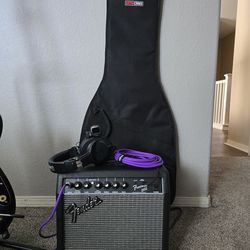 ​🎸 ULTIMATE Beginner Guitar Bundle - Squier Strat + Fender Amp + Extras!