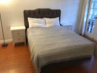 Queen Bed frame and mattress