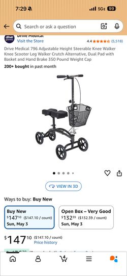 Medical knee walker