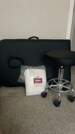 Massage bed and chair