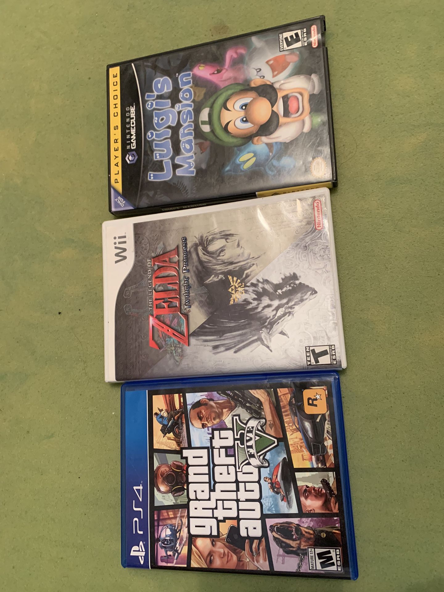 GTA/Luigis Mansion/Twilight princess