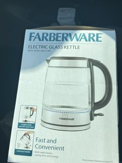 NEW Electric Kettle, Auto Shut-Off, BPA-Free, Boil-Dry Safe