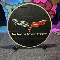 Engraved Corvette Logo