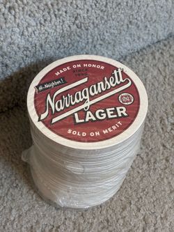 75 beer coasters Narragansett rebus puzzles sleeve #1