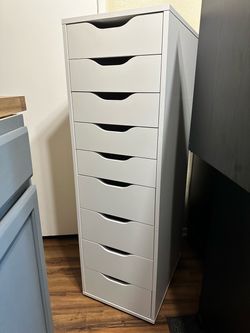 IKEA Alex 9-Drawer Storage Unit White