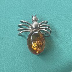 Ember Spider Brooch 