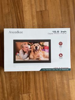 Axcedkee 15.6" Wi‑Fi Touchscreen Digital Photo Frame 32GB Auto Rotate