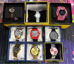 9 Watch Lot Invicta Montres Prestige Activa New In Box NWT