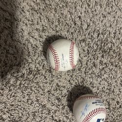 Signed MLB Twins baseballs