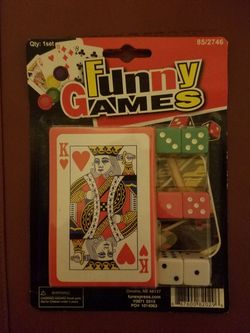 Playing cards plus dice