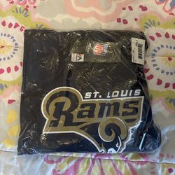 official NFL team apparel shirt featuring the St. Louis Rams.