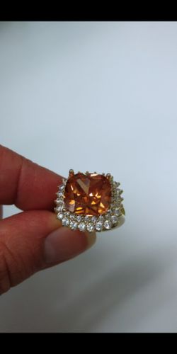 Beautiful gold-plated silver s925 size 6