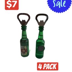 4 PACK XX BEER MAGNETIC OPENER 