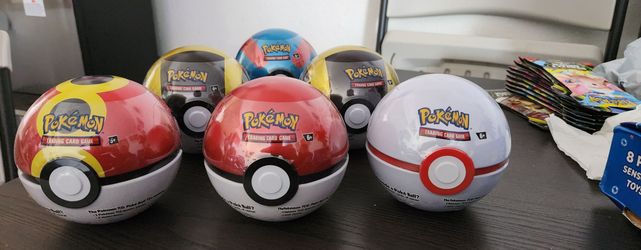 Pokemon 6 tin  pokeballs