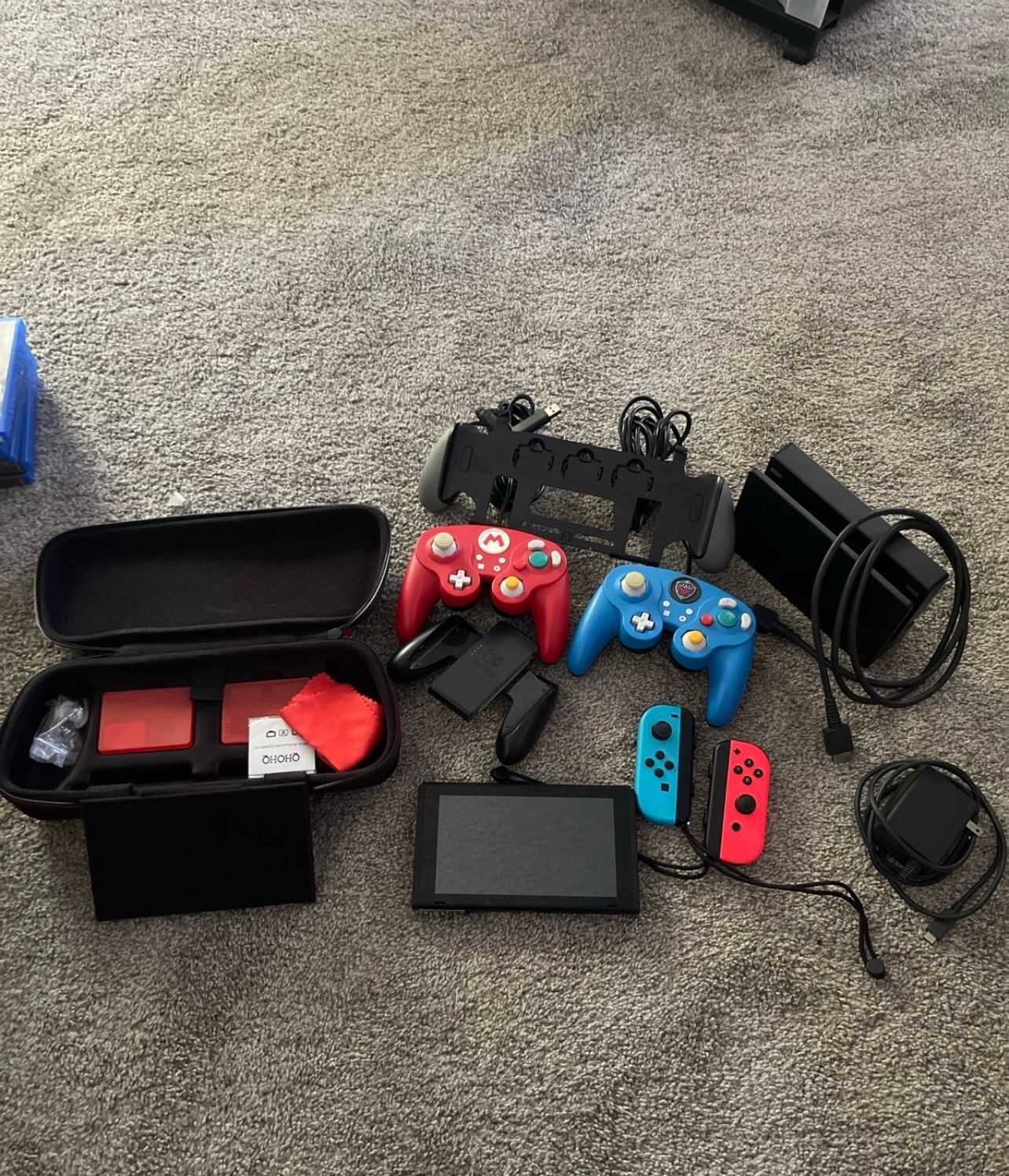 Nintendo Switch, With Entire Set Up.